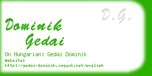 dominik gedai business card